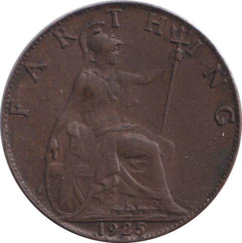 1925 FARTHING ( GVF ) - FARTHING - Cambridgeshire Coins