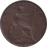 1925 FARTHING ( GVF ) - FARTHING - Cambridgeshire Coins