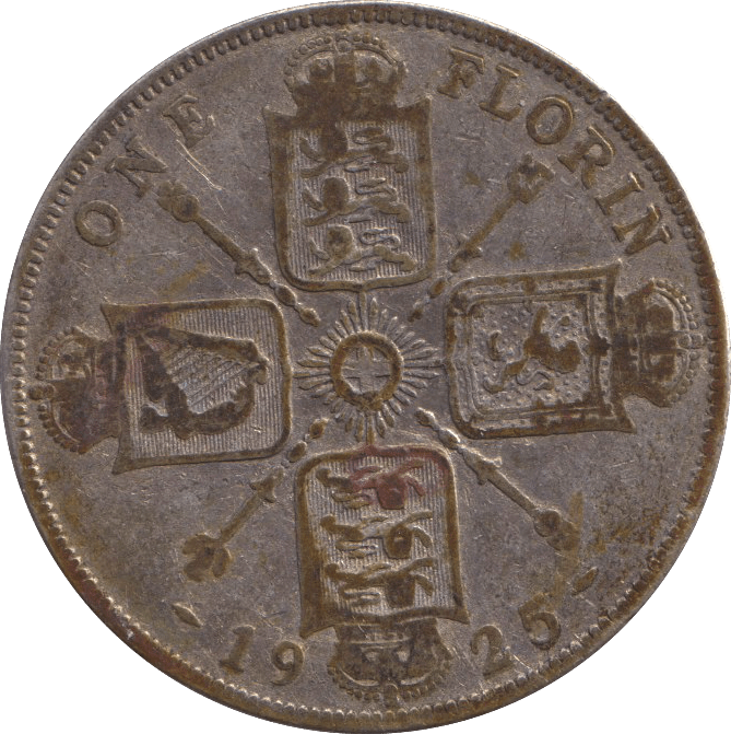 1925 FLORIN ( FINE ) - FLORIN - Cambridgeshire Coins