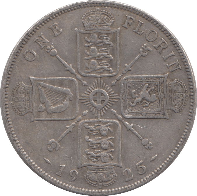 1925 FLORIN ( VF ) - FLORIN - Cambridgeshire Coins
