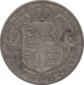1925 HALFCROWN ( FINE ) - HALFCROWN - Cambridgeshire Coins