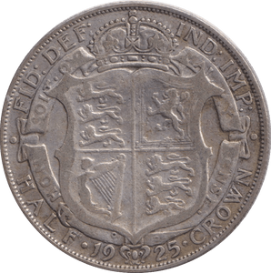 1925 HALFCROWN ( FINE ) - HALFCROWN - Cambridgeshire Coins
