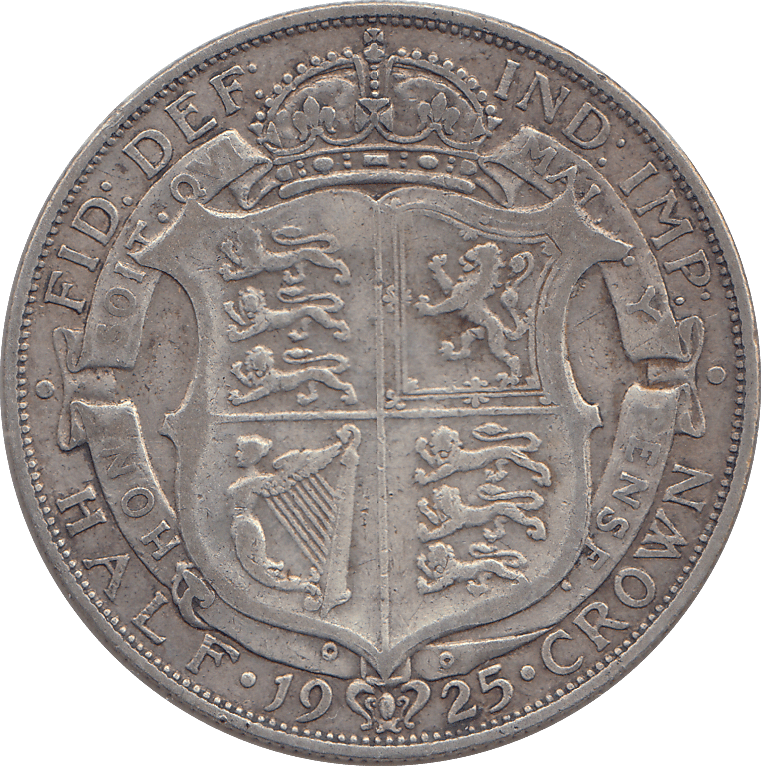 1925 HALFCROWN ( FINE ) - HALFCROWN - Cambridgeshire Coins