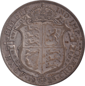 1925 HALFCROWN ( FINE ) - HALFCROWN - Cambridgeshire Coins