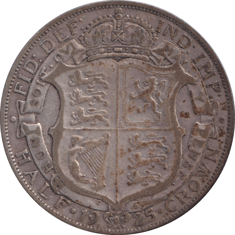 1925 HALFCROWN ( FINE ) - HALFCROWN - Cambridgeshire Coins