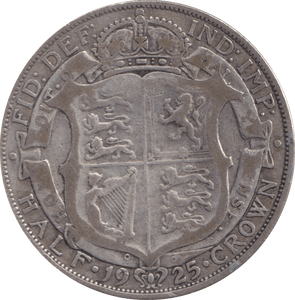 1925 HALFCROWN ( FINE ) - Halfcrown - Cambridgeshire Coins