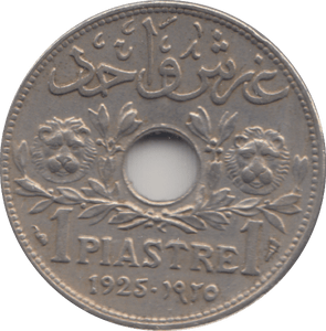 1925 LEBANON PIASTRE - WORLD COINS - Cambridgeshire Coins
