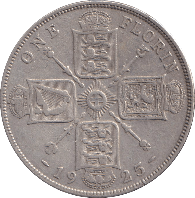 1925 ONE FLORIN ( VF ) - WORLD COINS - Cambridgeshire Coins