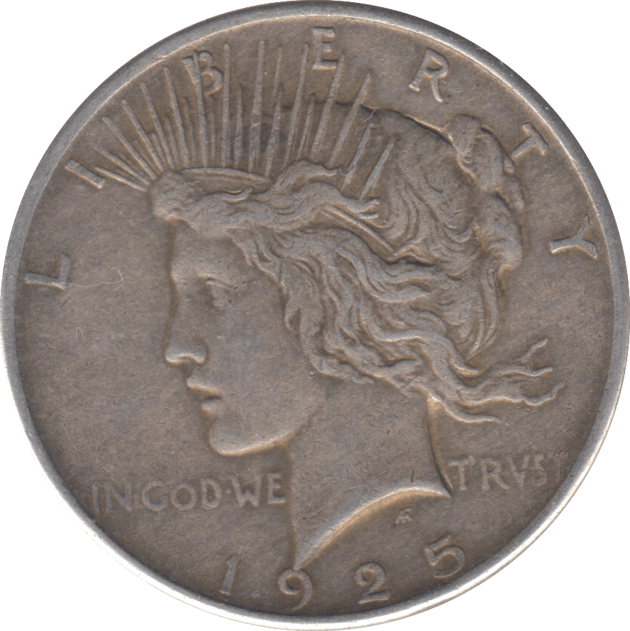 1925 PEACE DOLLAR USA - WORLD COINS - Cambridgeshire Coins
