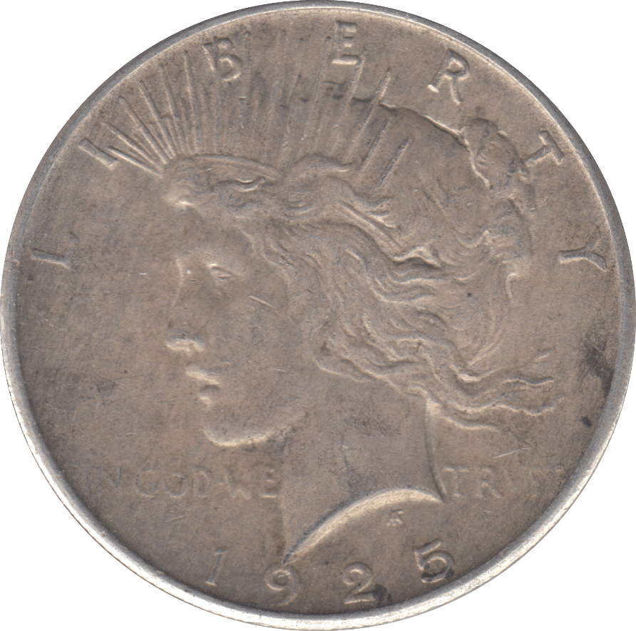1925 PEACE DOLLAR USA - WORLD COINS - Cambridgeshire Coins