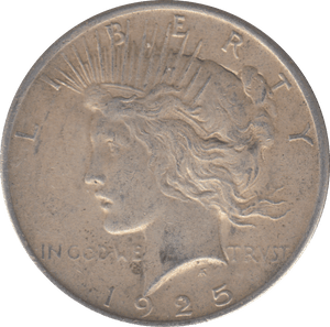1925 PEACE DOLLAR USA - WORLD COINS - Cambridgeshire Coins