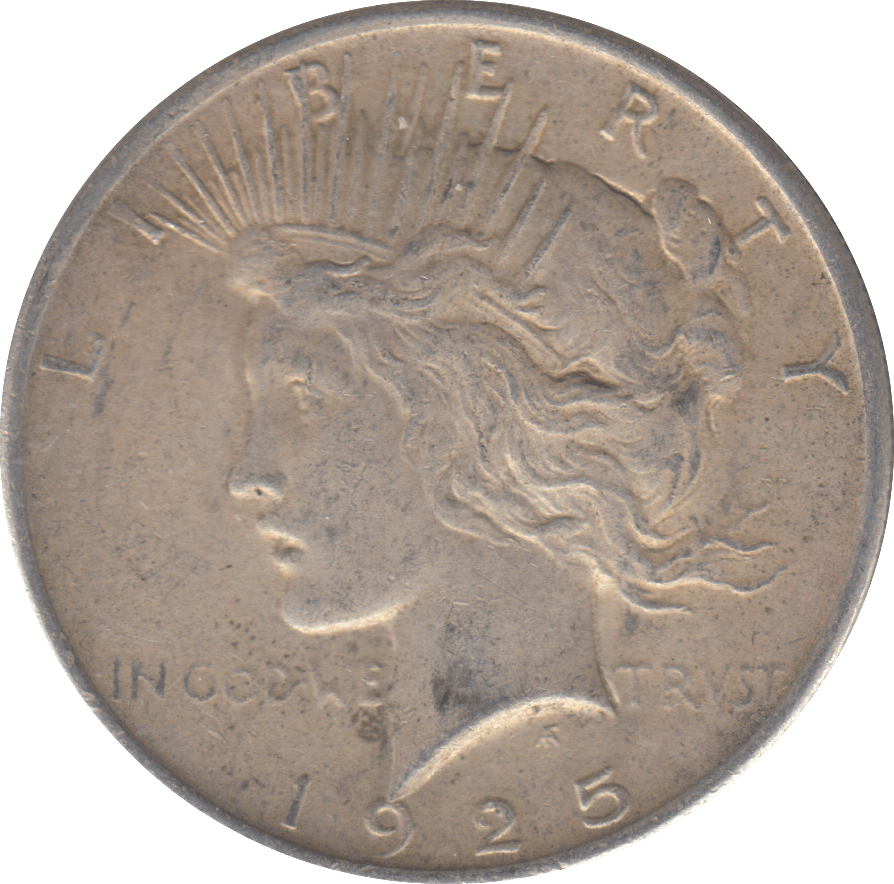 1925 PEACE DOLLAR USA - WORLD COINS - Cambridgeshire Coins