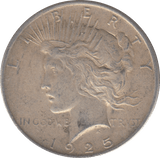 1925 PEACE DOLLAR USA - WORLD COINS - Cambridgeshire Coins