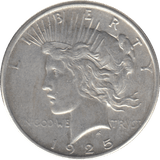 1925 SILVER ONE DOLLAR USA - SILVER WORLD COINS - Cambridgeshire Coins