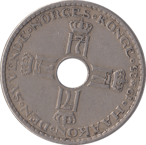 1925 SILVER ONE KRONE SWEDEN - SILVER WORLD COINS - Cambridgeshire Coins