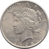 1925 SILVER PEACE DOLLAR PHILADELPHIA MINT - SILVER WORLD COINS - Cambridgeshire Coins