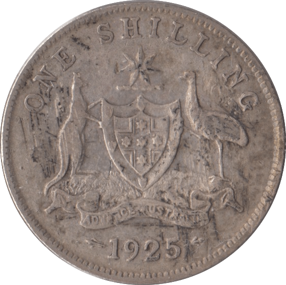 1925 SILVER SHILLING AUSTRALIA - SILVER WORLD COINS - Cambridgeshire Coins