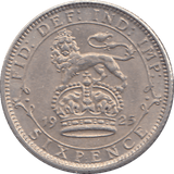 1925 SIXPENCE ( EF ) - SIXPENCE - Cambridgeshire Coins
