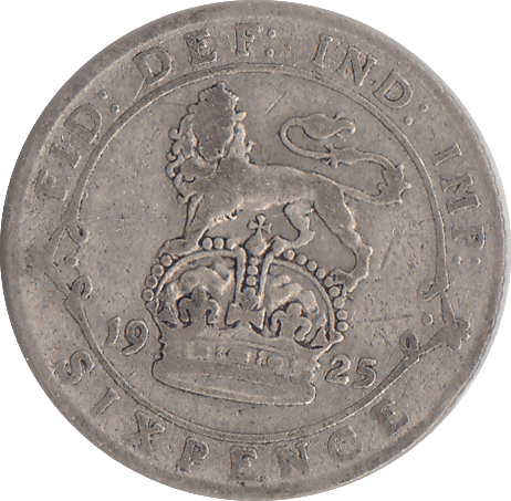 1925 SIXPENCE ( FINE ) - SIXPENCE - Cambridgeshire Coins