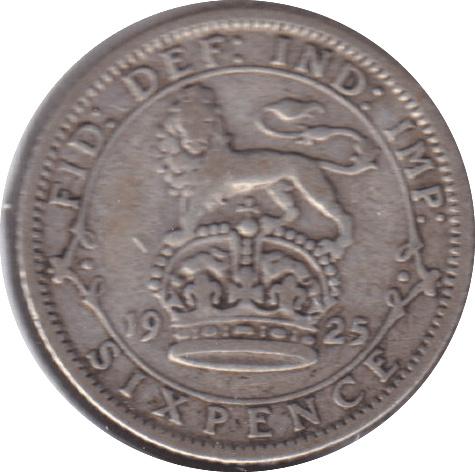 1925 SIXPENCE (GF) - SIXPENCE - Cambridgeshire Coins