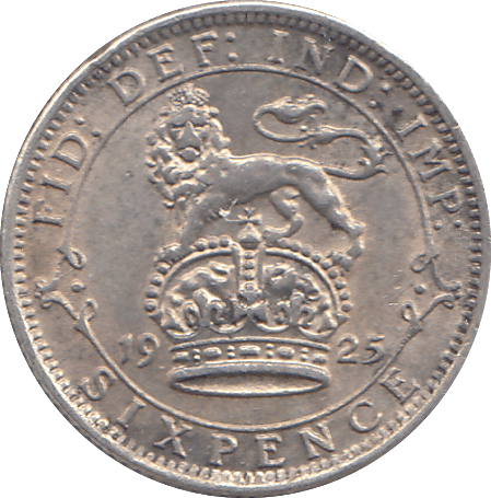 1925 SIXPENCE ( GVF ) - SIXPENCE - Cambridgeshire Coins