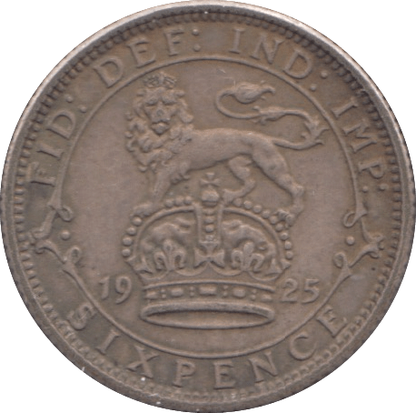 1925 SIXPENCE ( GVF ) - SIXPENCE - Cambridgeshire Coins