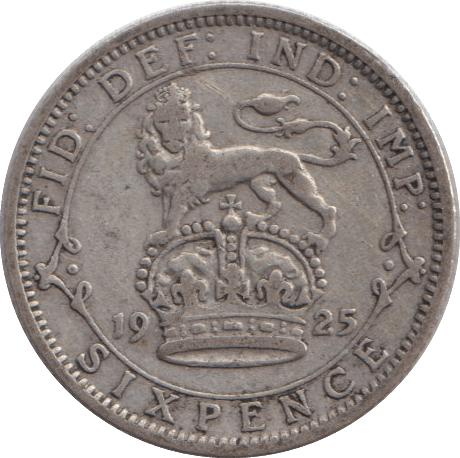 1925 SIXPENCE ( VF ) - SIXPENCE - Cambridgeshire Coins