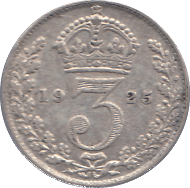 1925 THREEPENCE ( EF ) - THREEPENCE - Cambridgeshire Coins