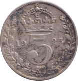 1925 THREEPENCE ( FINE ) - THREEPENCE - Cambridgeshire Coins