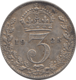 1925 THREEPENCE ( GVF ) - THREEPENCE - Cambridgeshire Coins