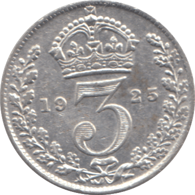 1925 THREEPENCE ( GVF ) - THREEPENCE - Cambridgeshire Coins