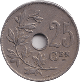 1926 25 CENTS BELGIUM - WORLD COINS - Cambridgeshire Coins