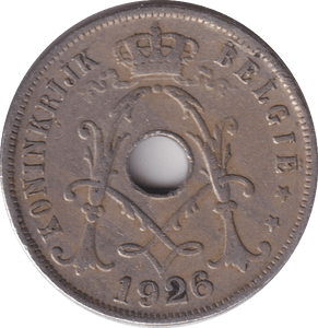 1926 25 CENTS BELGIUM - WORLD COINS - Cambridgeshire Coins