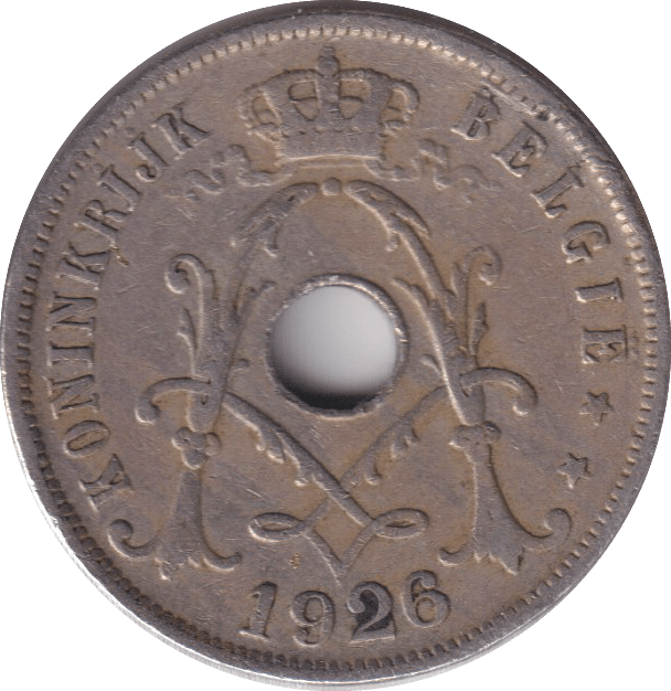 1926 25 CENTS BELGIUM - WORLD COINS - Cambridgeshire Coins