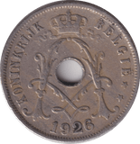 1926 25 CENTS BELGIUM - WORLD COINS - Cambridgeshire Coins