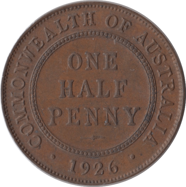 1926 COMMONWEALTH AUSTRALIA HALF PENNY - WORLD COINS - Cambridgeshire Coins
