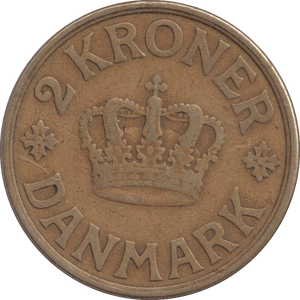 1926 DANISH 2 KRONER - Silver Proof - Cambridgeshire Coins