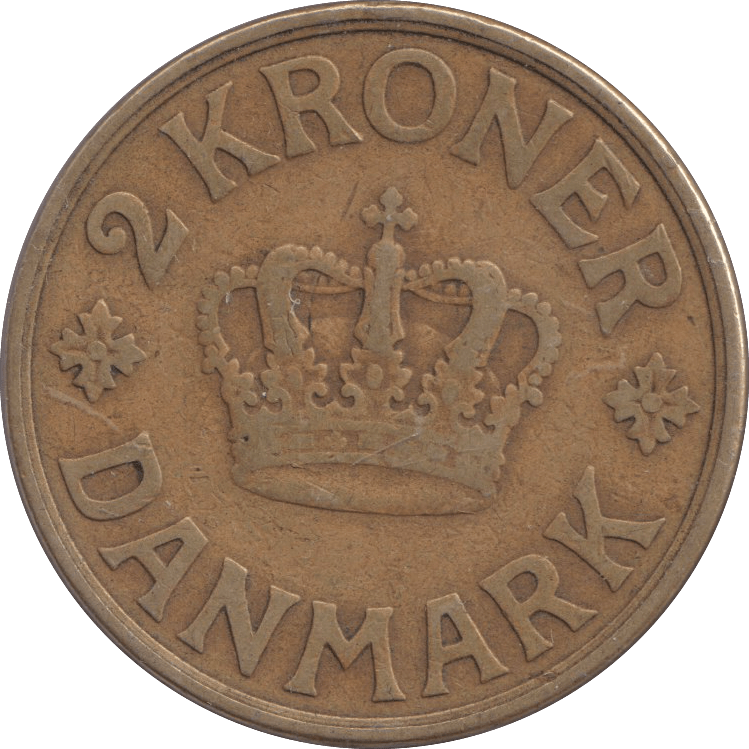 1926 DANISH 2 KRONER - Silver Proof - Cambridgeshire Coins