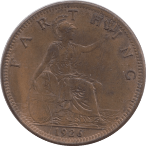 1926 FARTHING ( AUNC ) - Farthing - Cambridgeshire Coins