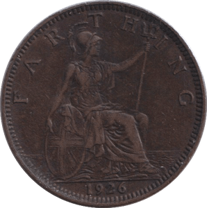 1926 FARTHING ( EF ) - FARTHING - Cambridgeshire Coins