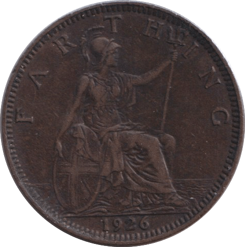 1926 FARTHING ( EF ) - FARTHING - Cambridgeshire Coins
