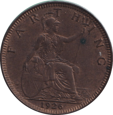 1926 FARTHING ( EF ) - FARTHING - Cambridgeshire Coins