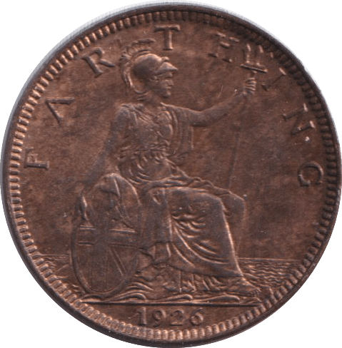 1926 FARTHING ( GVF ) - FARTHING - Cambridgeshire Coins