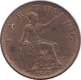 1926 FARTHING ( UNC ) - Farthing - Cambridgeshire Coins
