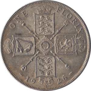 1926 FLORIN ( AUNC ) - FLORIN - Cambridgeshire Coins