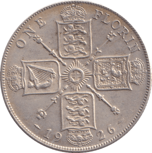 1926 FLORIN ( EF ) - FLORIN - Cambridgeshire Coins