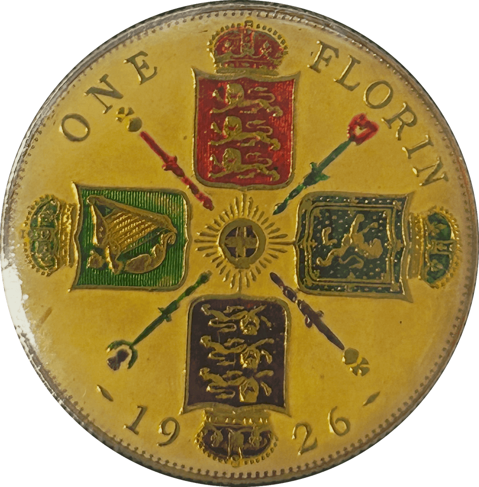 1926 FLORIN ENAMELLED - FLORIN - Cambridgeshire Coins