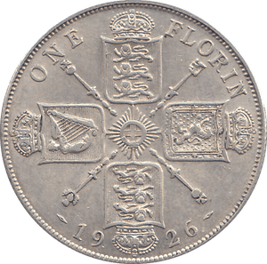 1926 FLORIN ( VF ) - FLORIN - Cambridgeshire Coins
