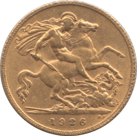 1926 GOLD HALF SOVEREIGN ( AUNC ) SOUTH AFRICA - Half Sovereign - Cambridgeshire Coins