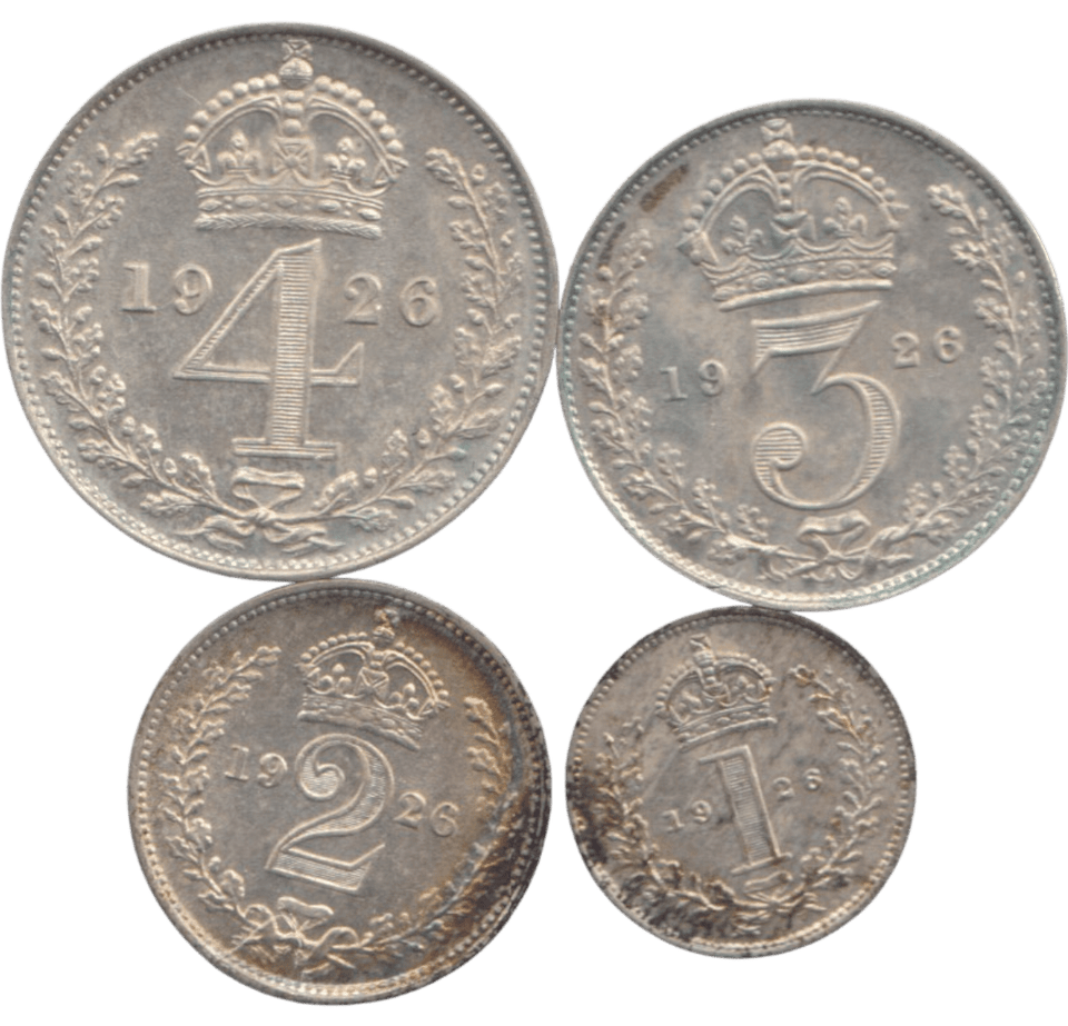 1926 MAUNDY SET ( UNC ) - Maundy Set - Cambridgeshire Coins